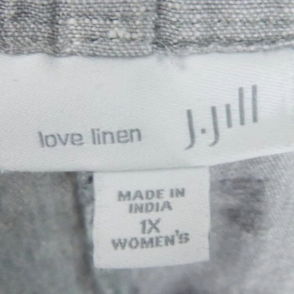 J. Jill Love Linen Taper Crop Pants - Picture 2 of 3